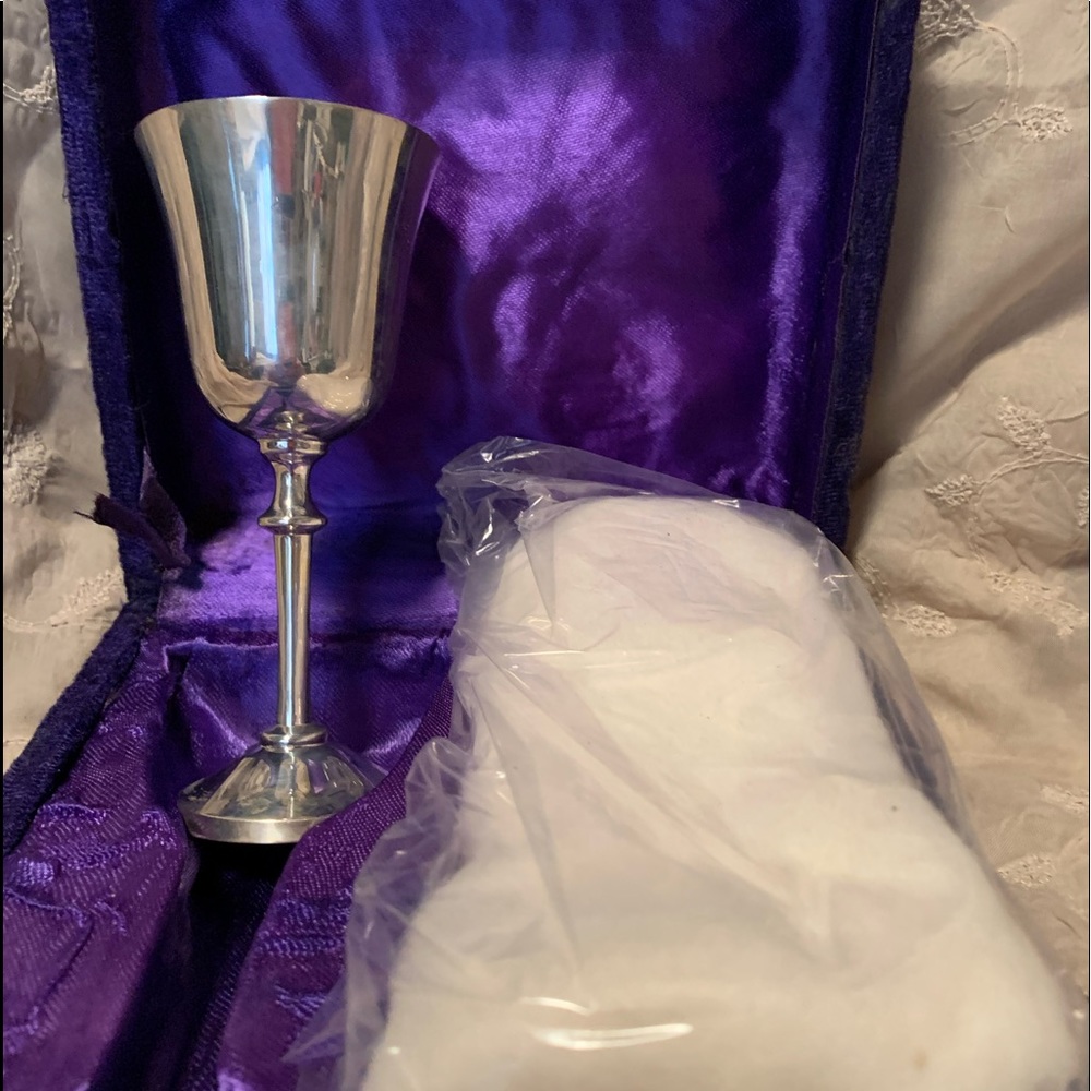 Vintage 2pc goblet set